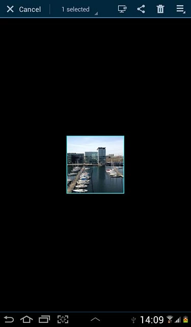 Press the share icon.