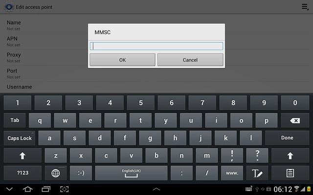 Key in http://pxt.vodafone.net.au/pxtsend and press OK.
