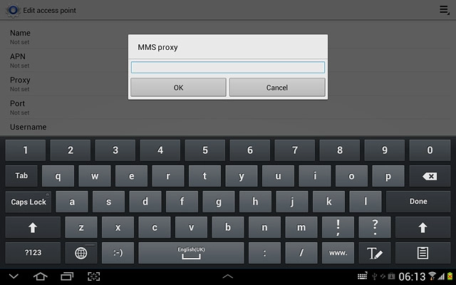 Key in 10.202.002.060 and press OK.