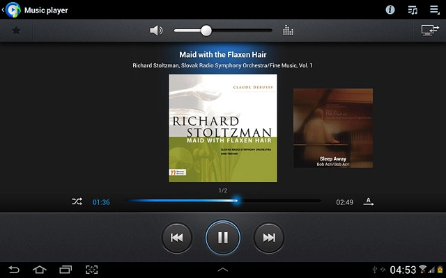 Press the repeat icon the necessary number of times to select the required setting.