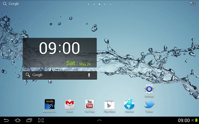 The flight mode icon shows that flight mode is turned on.Further information:Turn flight mode on or off