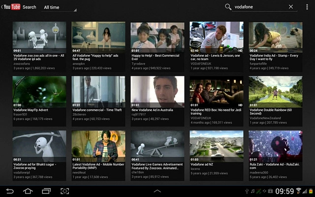 Press the required video clip.