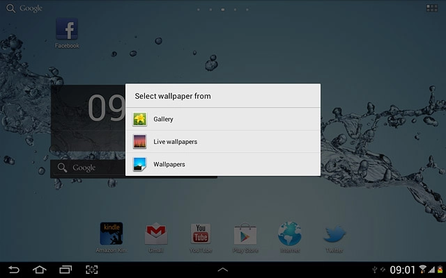 If you select Live wallpapers: