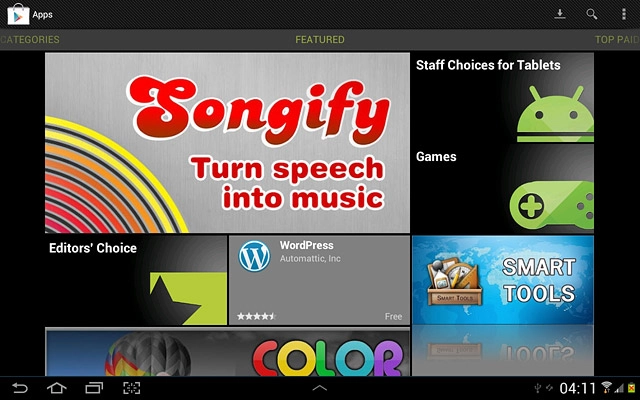 To search by name:Press the search icon.