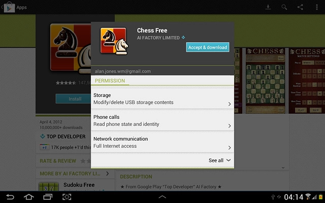 Press Accept & download.