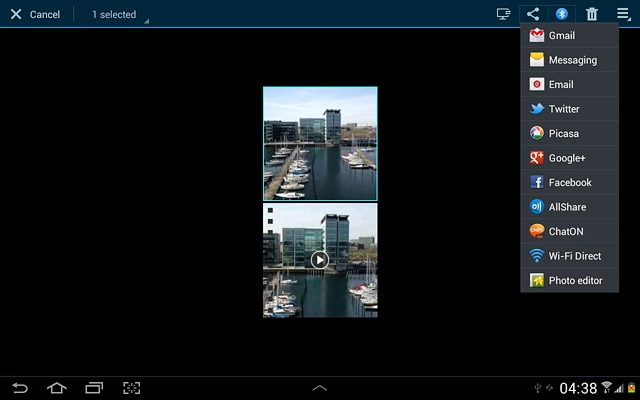 Press Messaging.A picture message containing the picture or video clip is created.Key in the first letters of the required contact.Matching contacts are displayed.