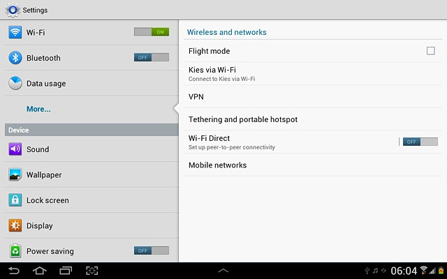 Press Tethering and portable hotspot.