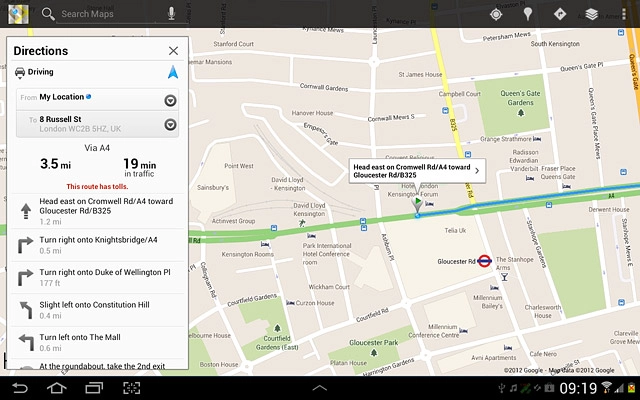 Press the settings icon.