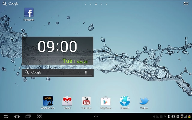 Press the applications icon.