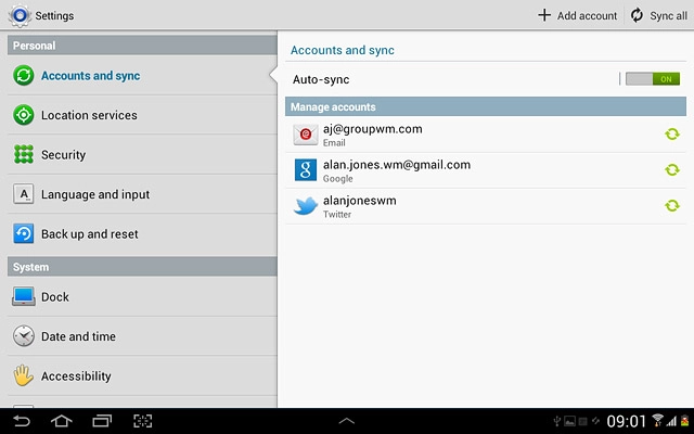 Press the home icon to return to standby mode.