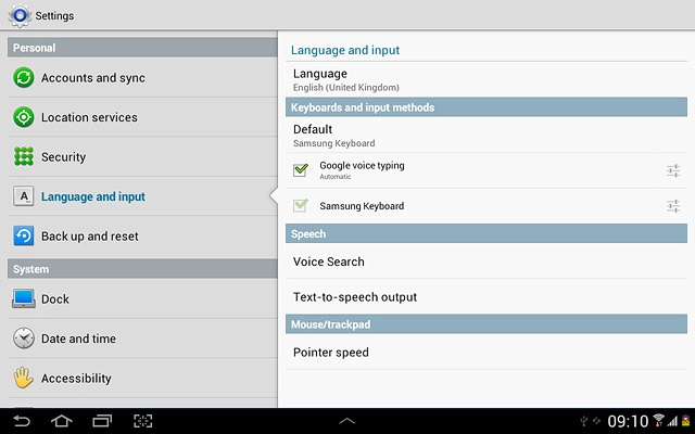 Press the home icon to return to standby mode.