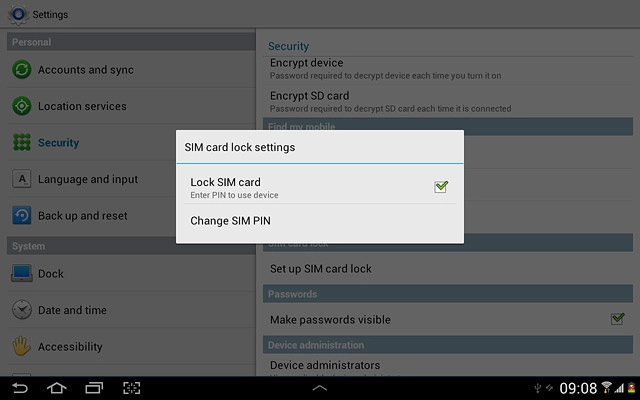 Press the home icon to return to standby mode.