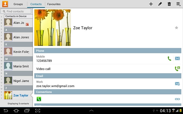 Press the home icon to return to standby mode.