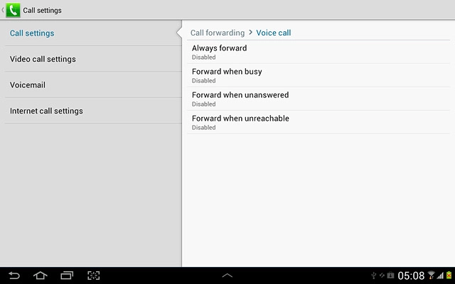 Press the home icon to return to standby mode.