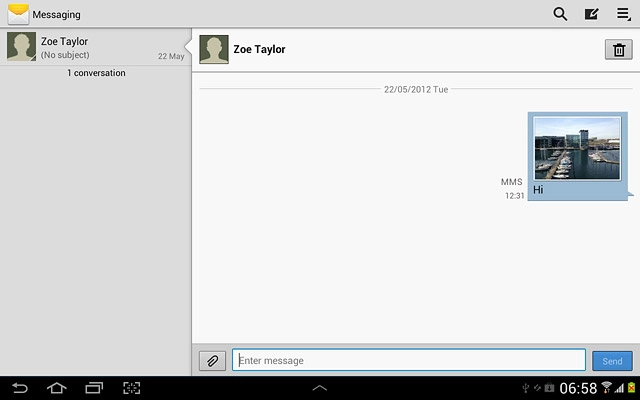 Press the home icon to return to standby mode.