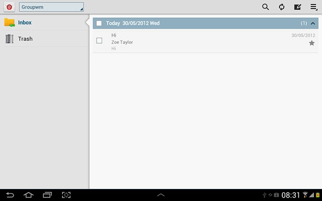 Press the home icon to return to standby mode.