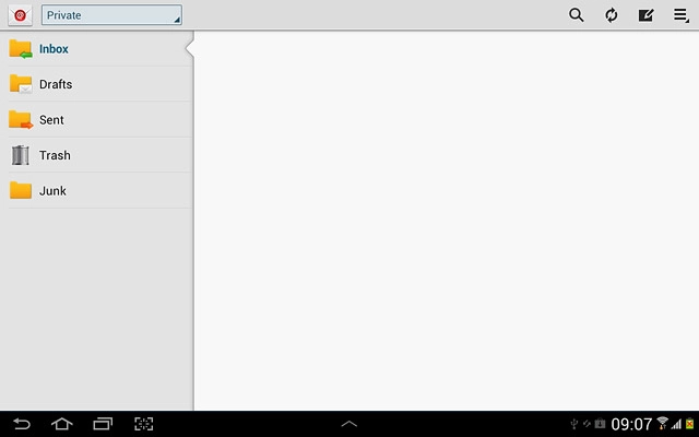 Press the home icon to return to standby mode.