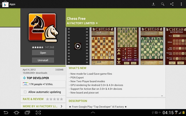 Follow the instructions on the display to download and install the app.Press the home icon to return to standby mode.