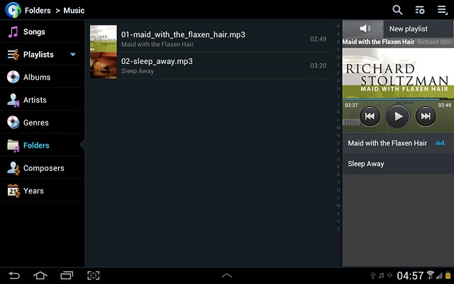 Press the home icon to return to standby mode.