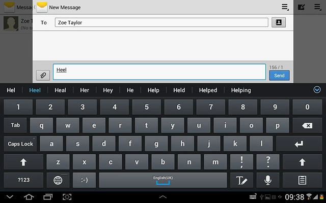 Press arrow down to see more words.