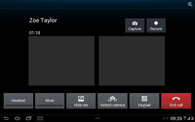 Press End call to end the call.
