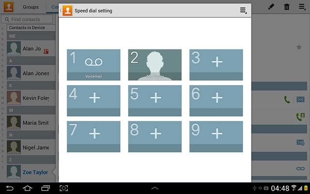 Press the home icon to return to standby mode.
