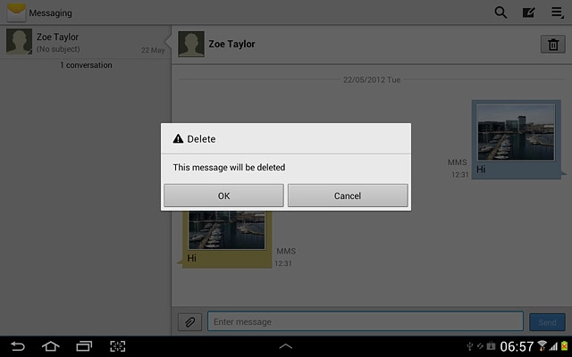 Press OK to confirm.