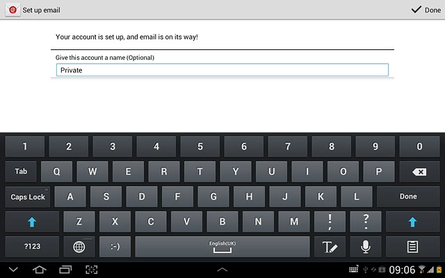 Press Done.Wait while your device retrieves new email messages.