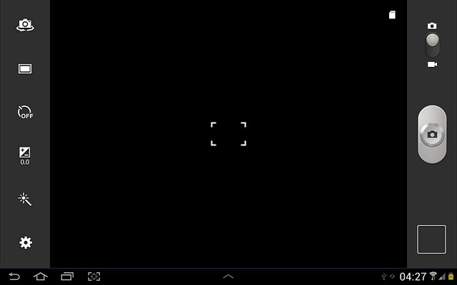 If the camera is turned on:Drag the indicator to the video recorder icon.