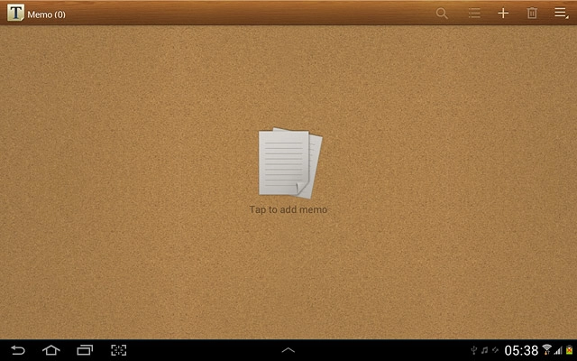 Press +.Write the text for the note.