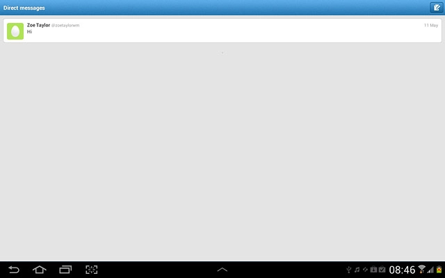 Press the required message.