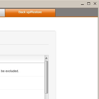 Click Back up/Restore.