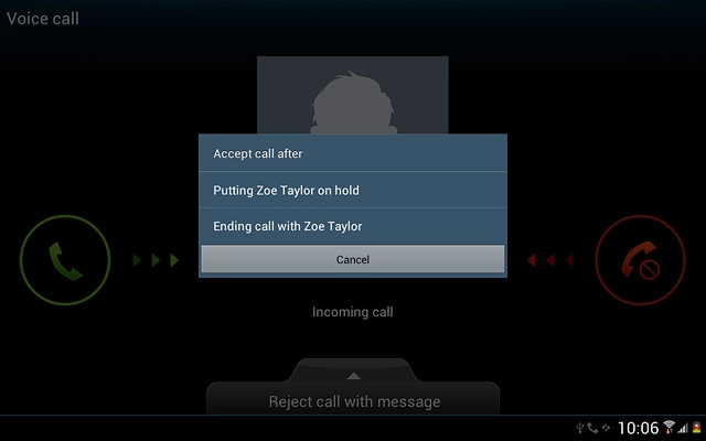 Press Putting on hold.