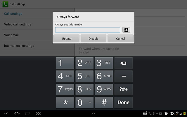 Press Disable.Repeat until all diverts have been cancelled.