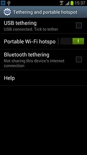 When the indicator turns green, Wi-Fi hotspot is turned on.