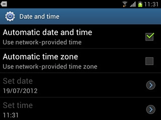 When the box next to the menu item is ticked (V), the function is turned on.