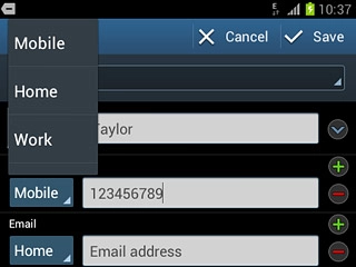 Press the required number type.