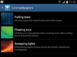 Press the required background image.