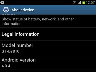 View your phone's software version below Android version.