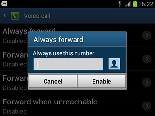 Key in the required number and press Enable.