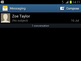 Press the new message icon.