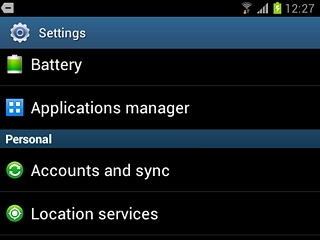 Press Location services.