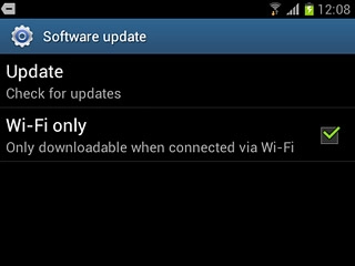 Press Update.If a new software version is available, it's displayed.Follow the instructions on the display to update your phone's software.