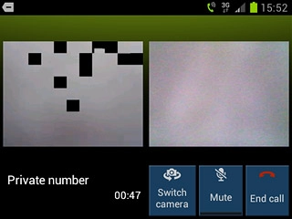 To change camera:Press Switch camera.Depending on the current setting the front or the back camera is turned on.