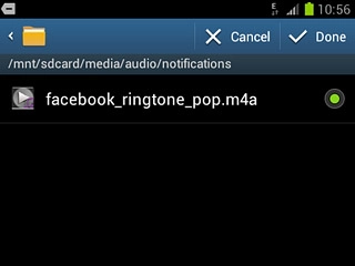 Press the different ring tones to listen to them.