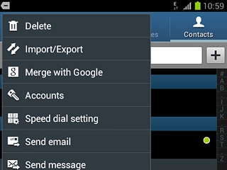 Press Import/Export.