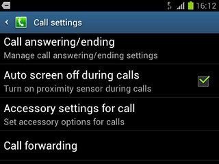 Press Call forwarding.