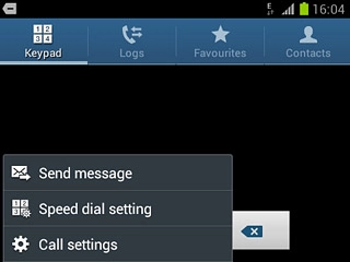 Press Call settings.