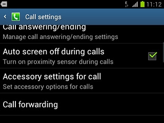 Press Call forwarding.