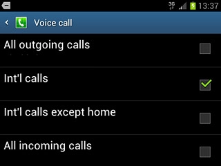 Int'l calls